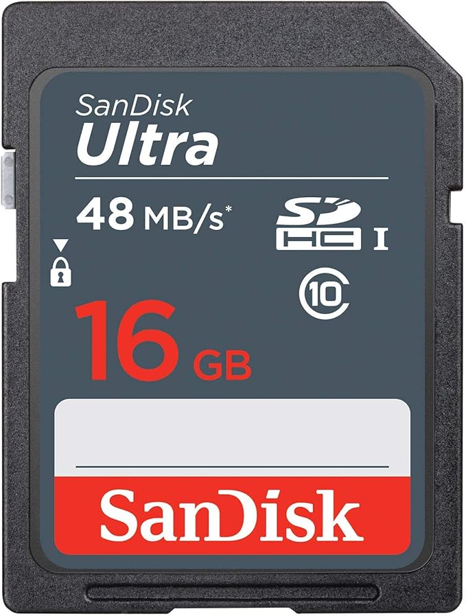 SanDisk Ultra 16GB SD SDHC Memory Flash Card UHS-I Class 10 Read Speed up to 48MB/s 320X SDSDUNB-016G-GN3IN Wholesale Lot