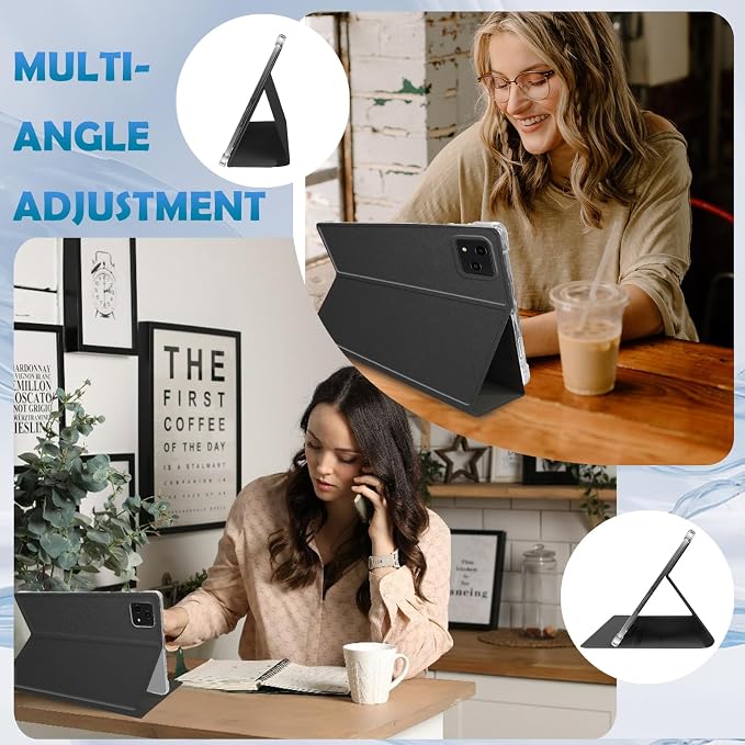 Case for T-Mobile Revvl Tab 5G 10.36 inch case2023 Released Premium Leather Stand Cover with Sleep/Wake and Multiple Viewing Angles (Black)