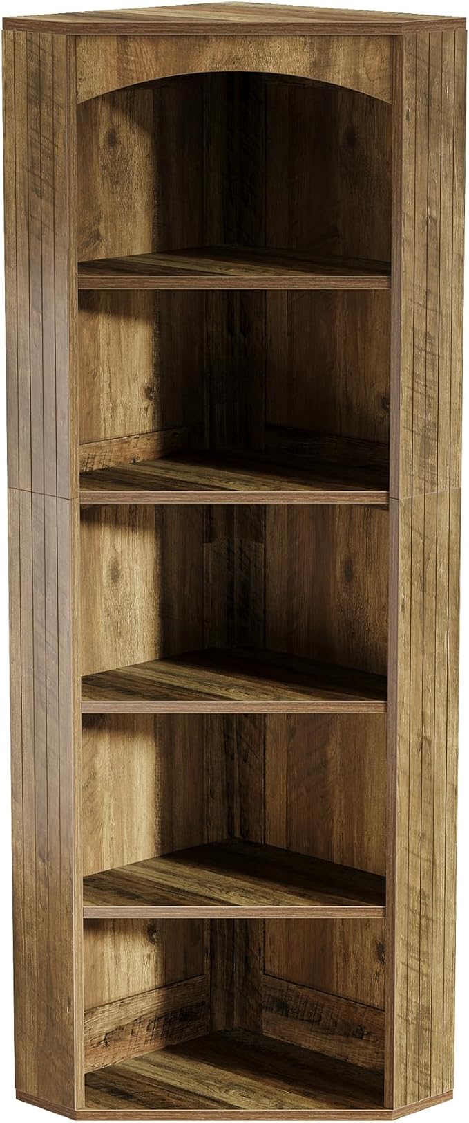 Tribesigns Corner Storage Cabinet, 70.9" Tall Corner Shelf & Bookshelf & Bookcase, Freestanding Corner Cabinet for Living Room Kitchen Home Office