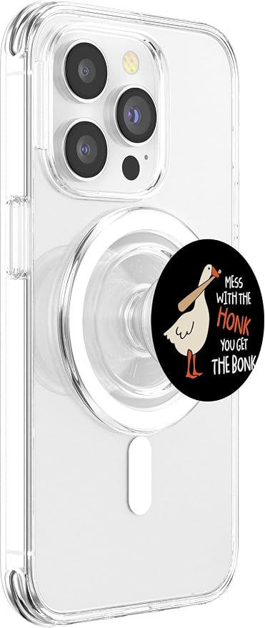 Mess With The Honk You Get Bonk Duck Goose Funny Honk PopSockets Adhesive PopGrip