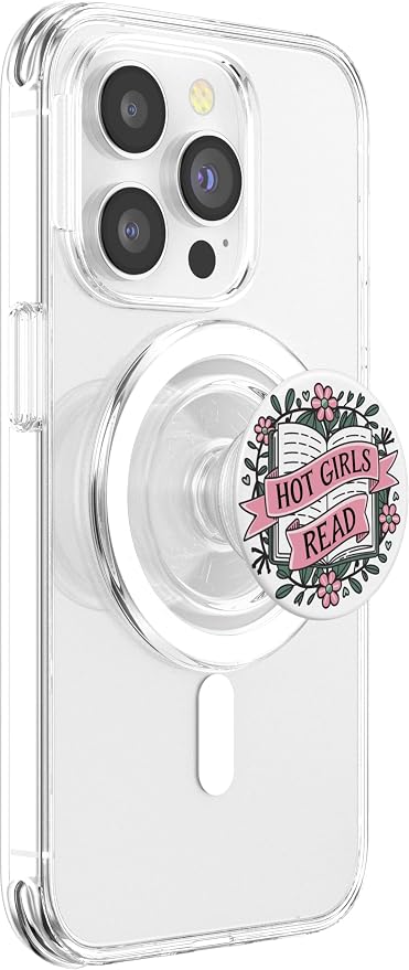 Reading Hot Girls Read Books Bookish Funny Book Themed PopSockets PopWallet for MagSafe