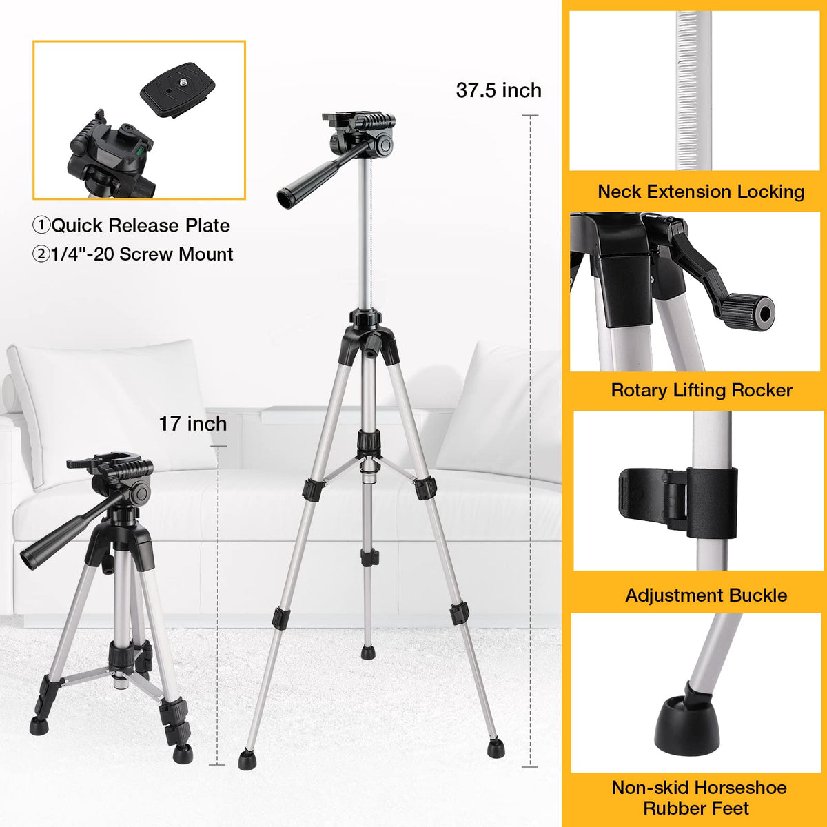 PREXISO 360° Laser Level with Tripod, 100Ft Self Leveling Cross Line Laser- Green Horizontal Line for Construction, Floor Tile, Renovation with Target Plate, Green Glasses, Carry Bag, 4 AA Batteries