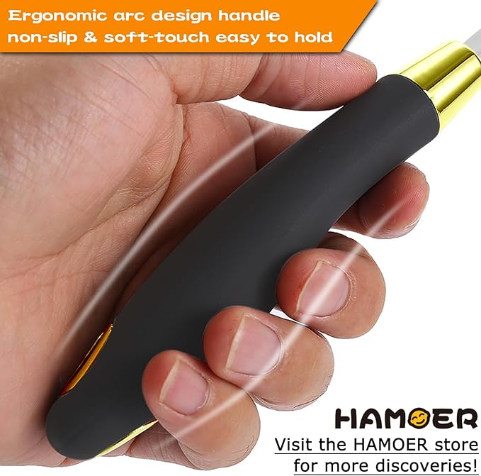 HAMOER Zester Channel Knife & Micro Plane Grater Tool Set Ergonomic Handle
