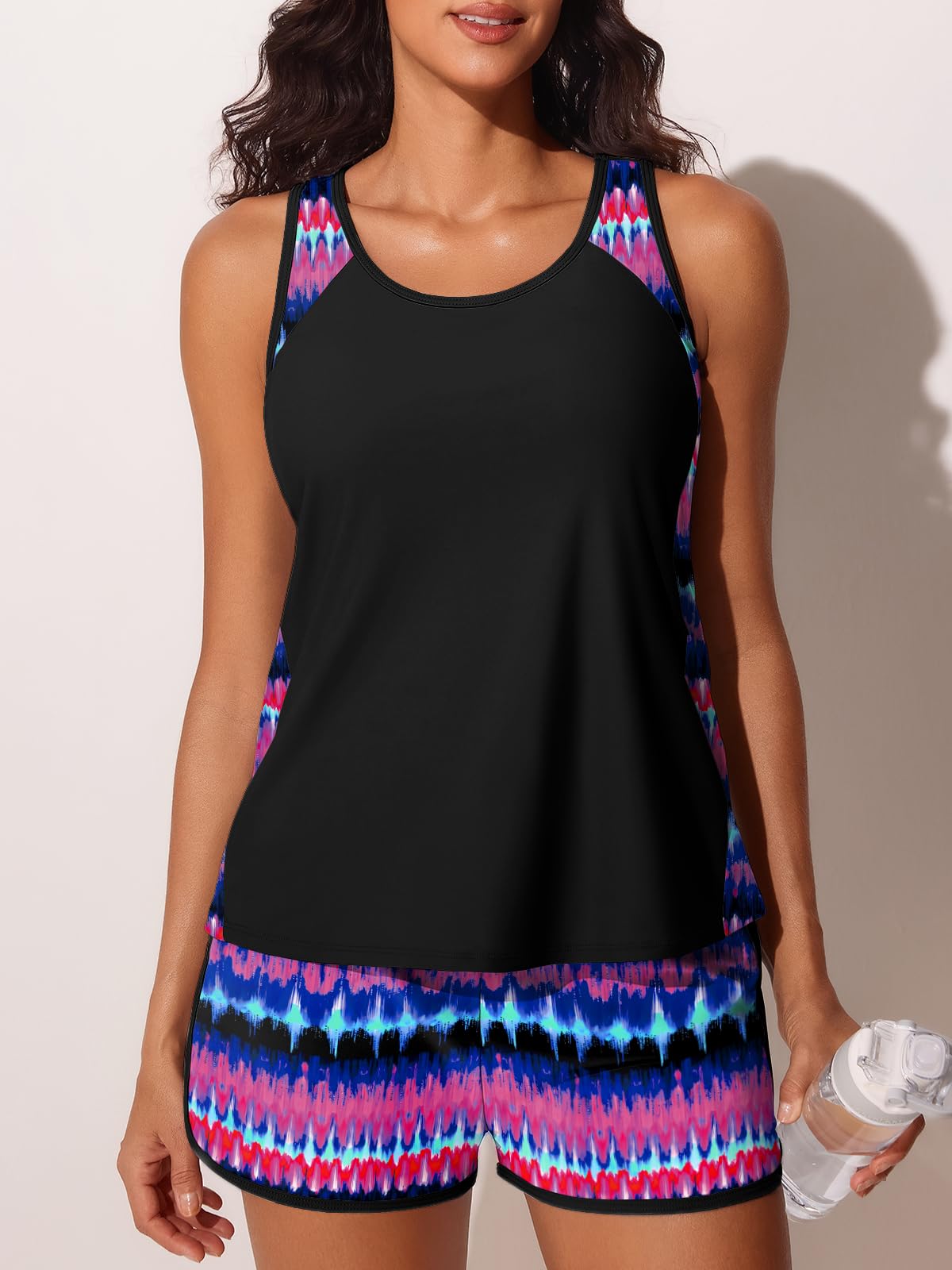 Summer Mae Blouson Tankini Swimsuits for Women Tummy Control Bathing Suits