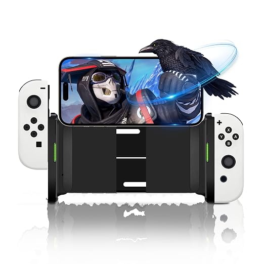 DUEQID Switch Joy Con Holder Grip for iPhone Black