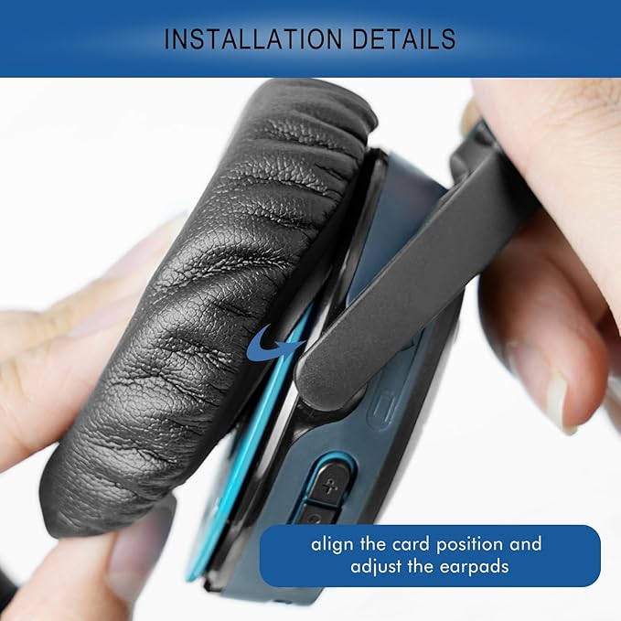 Ear Pads Replacement for Bose On-Ear 2 Headphones, GVOEARS Ear Cushion Pad for Bose OE2 / OE2i / SoundTrue/SoundLink OE Wireless Headphones, Durable & Longer Lasting (Black Pad)