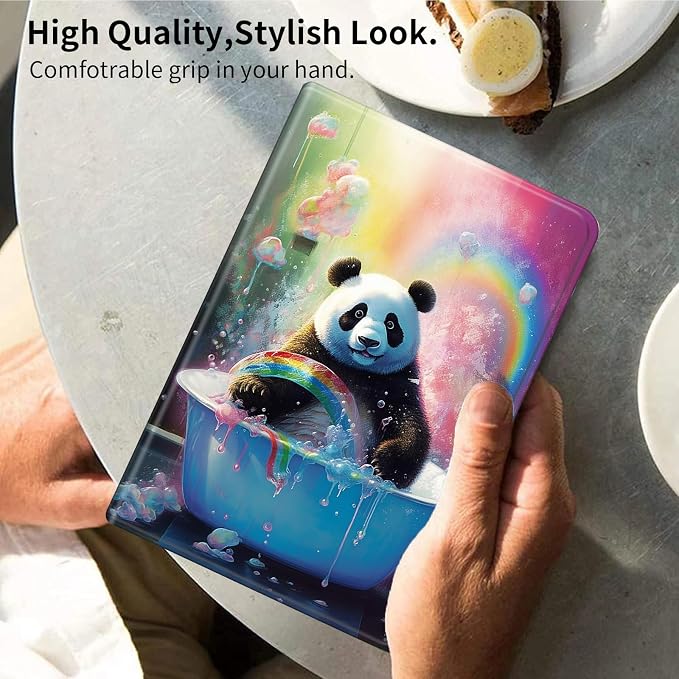 Case for iPad (A16) 11th Generation 11 Inch (2025)iPad 10th Generation 10.9 Inch (2022)PU Leather Slim Standing Smart Coverwith Auto Sleep/WakeBall on Fire