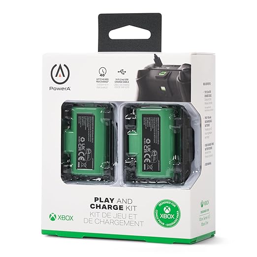 PowerA Play & Charge Kit for Xbox Series X|S and Xbox One - Green