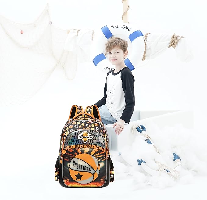 Backpack for Kids Backpacks for Boys Bookbag with Lunch Box Pencil Case School Backpack for Boys Lightweight Elementary School Bookbag