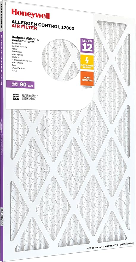 Honeywell 14x25x1 MERV 12 Electrostatic Pleated HVAC AC Furnace Air Filter |