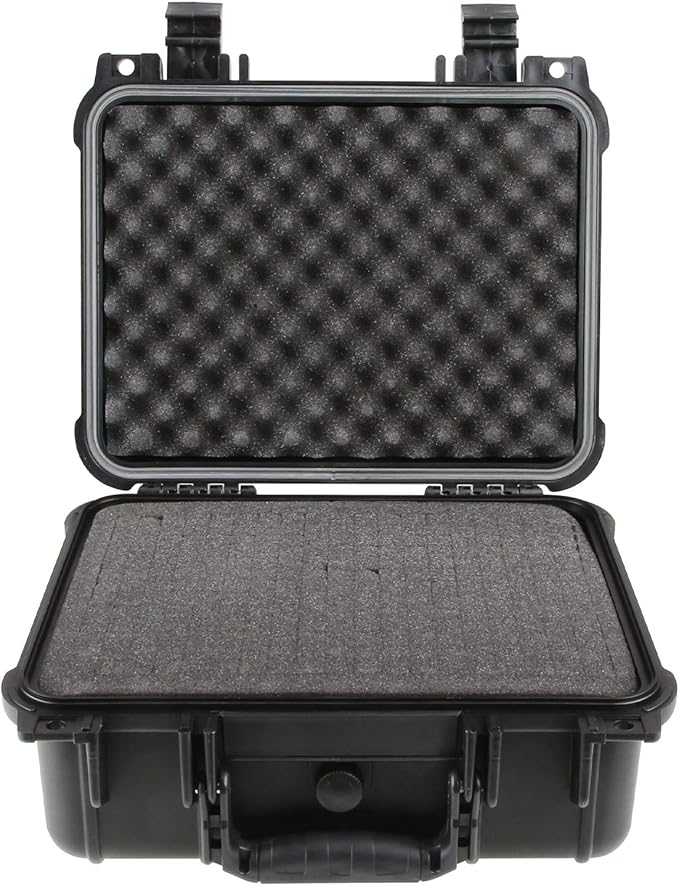 Olympia 13.47" Waterproof Hard Case with DIY Customizable Foam, Fit use of Gear, Equiment, Camera and so on