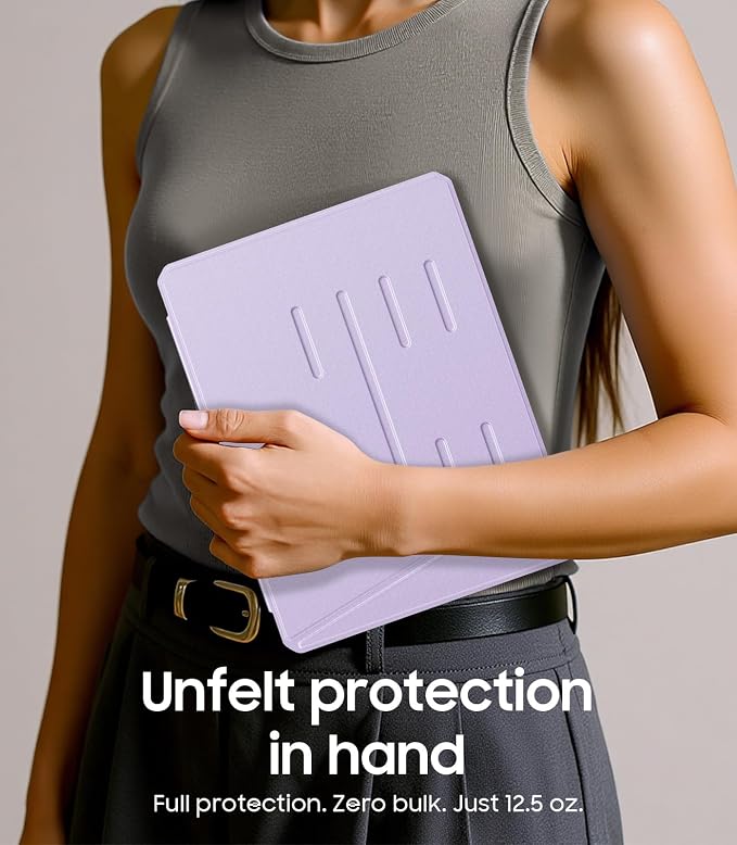 Fintie Case for iPad Air 11-inch & iPad Air 5th/4th Generation 10.9-inch | Portrait & Landscape Viewing Magnetic Stand Clear Hard PC Back Cover Pencil Holder Auto Wake/Sleep Blue