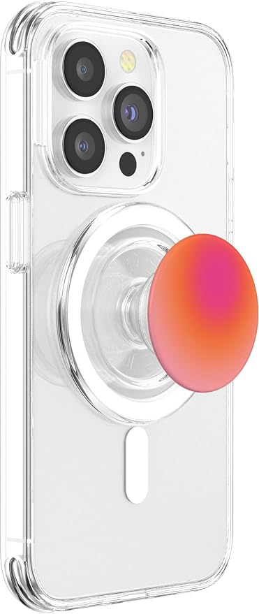 Pink and Orange Gradient Cute Aura Aesthetic PopSockets Adhesive PopGrip