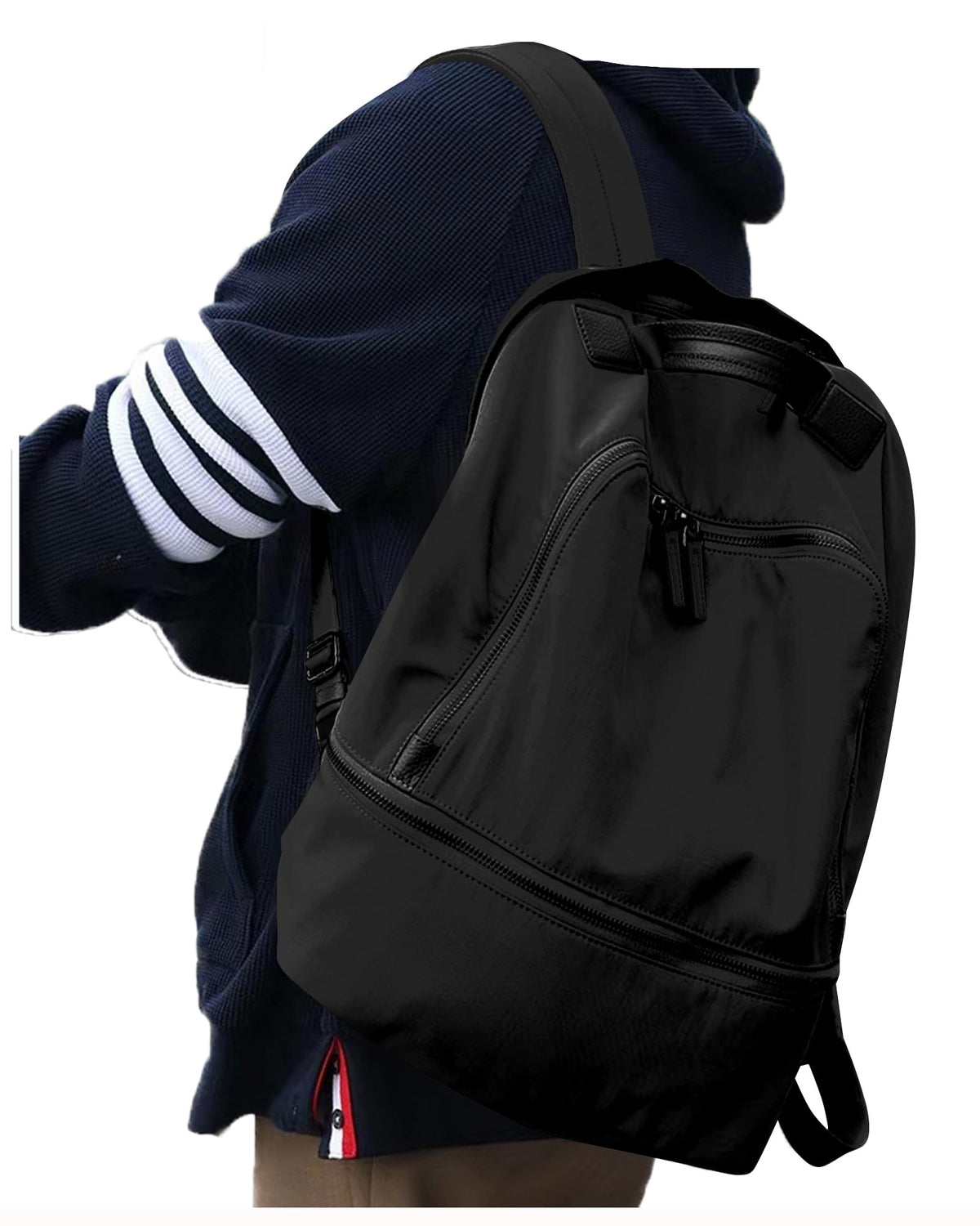 VENATIN Gym Backpack for Women, Gym Bag with Shoe Compartment, Water Resistant Lightweight Sports Yoga Travel Backpack with Wet Pocket,Cheer Backpack,Black