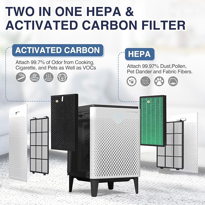 300/300S Replacement Filter for Coway AIRMEGA Max2 300/300S Combined