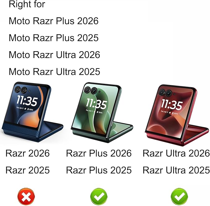 2 Pack for Motorola Moto Razr Ultra 2026 2025 / Moto Razr Plus 2026 2025 Privacy Screen Protector Anti spy Inner + Outer Film