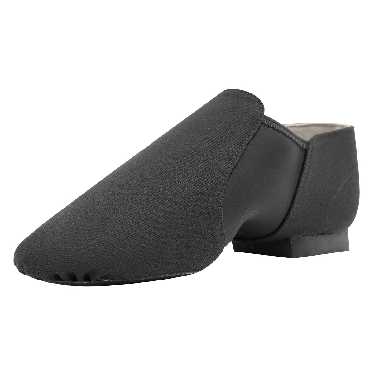 Linodes Unisex 09 Canvas Upper Slip-on Jazz Shoe for Women and Men's Dance Shoes-Darkgrey 4.5M