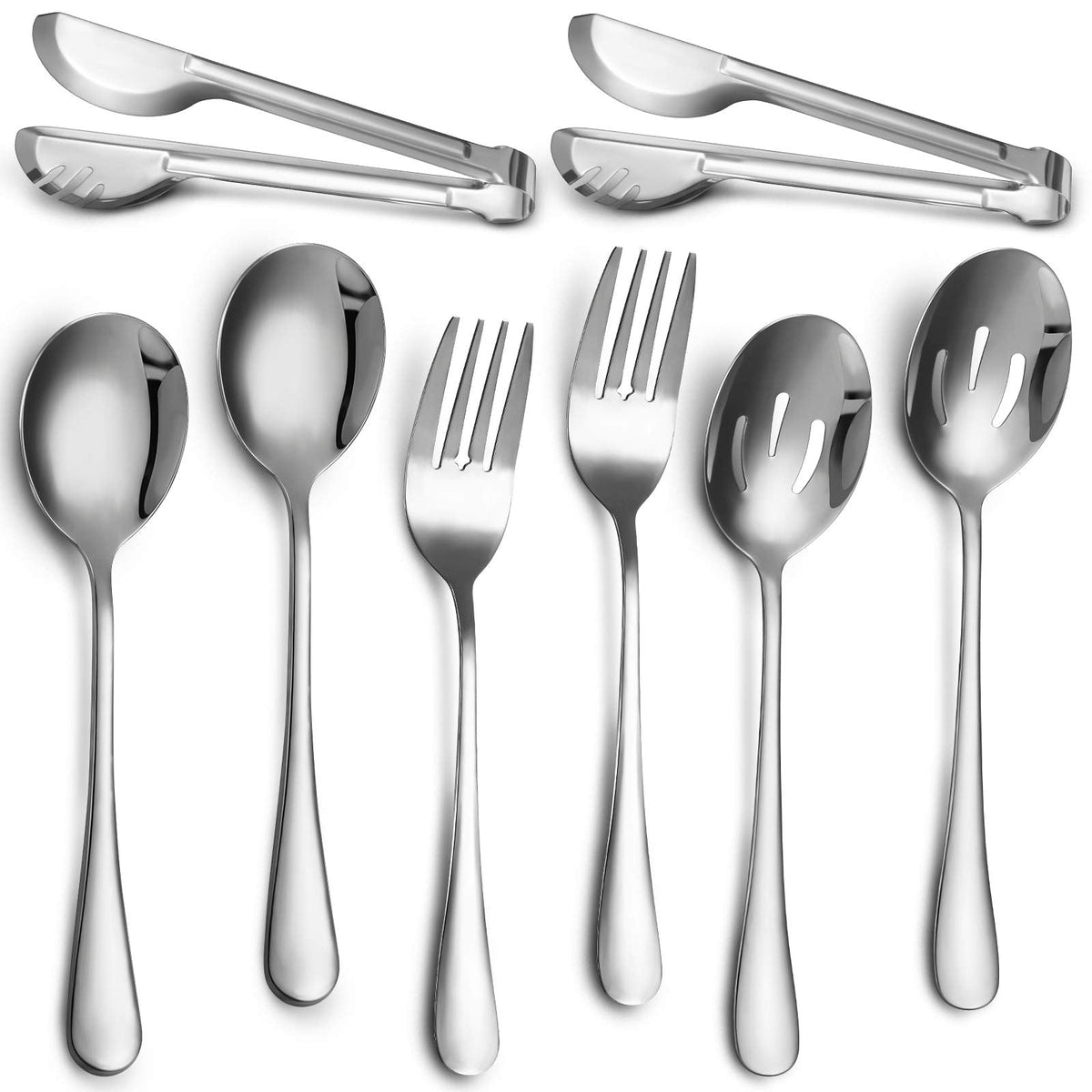 Patelai 15 Pieces Gold Serving Utensil Set, Stainless Steel Buffet