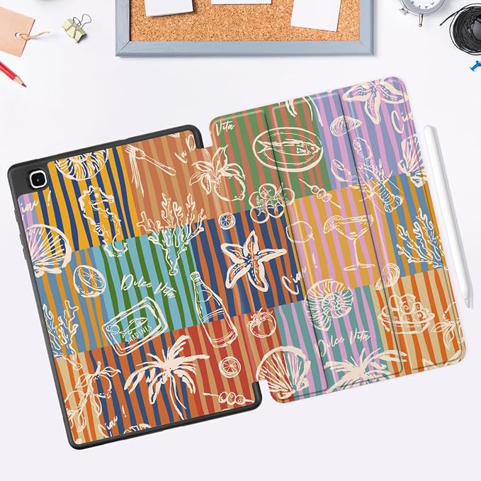 DONGKE Case for Samsung Galaxy Tab S6 Lite 10.4 Inch 2024/2022/2020 Trifold Stand + S Pen Holder + Auto Wake/Sleep + Soft TPU Protective Stand Back Cover Bear