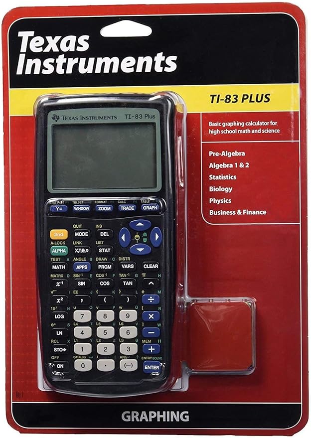 Texas Instruments TI-83 Plus Graphing Calculator (Renewed)