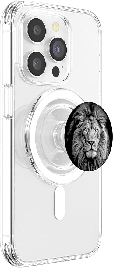 Fierce Lion Animal Reflection Leo Lion PopSockets Adhesive PopGrip