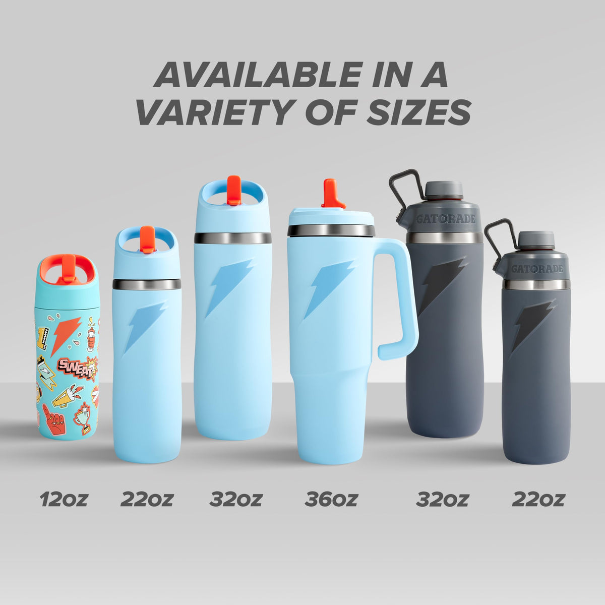 Gatorade 'Overtime' 22oz Stainless Steel Water Bottle, Straw Cap, Yellow