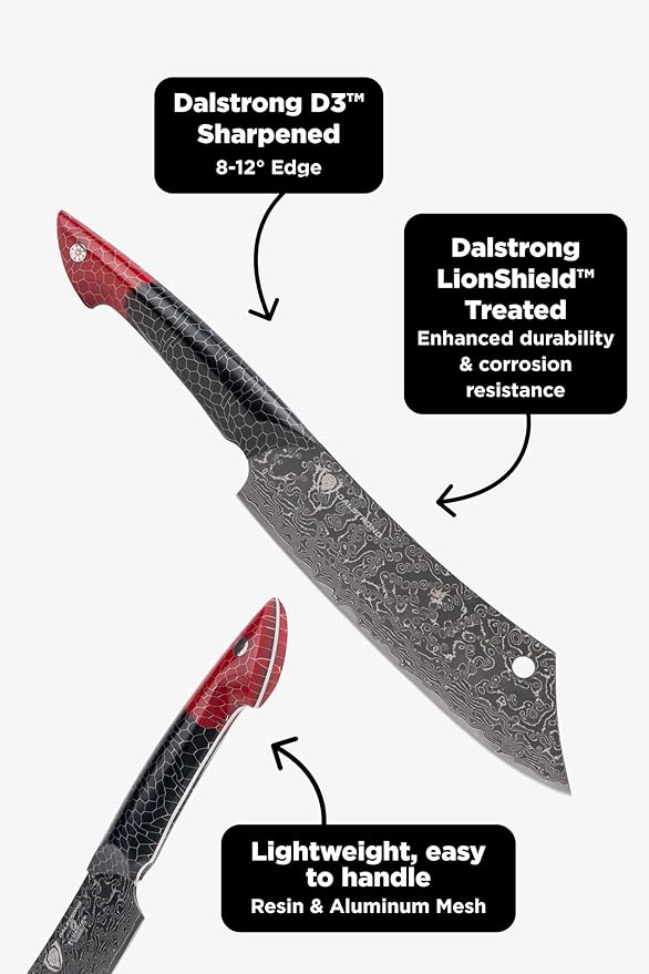 Dalstrong Crixus 8" Chef & Cleaver Hybrid - V12 Ultra Steel