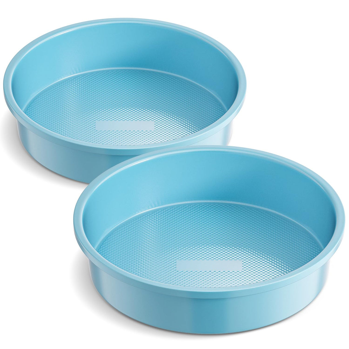 HONGBAKE Ceramic Nonstick 9” Round Cake Pans, Heavy-Duty Aluminized Steel