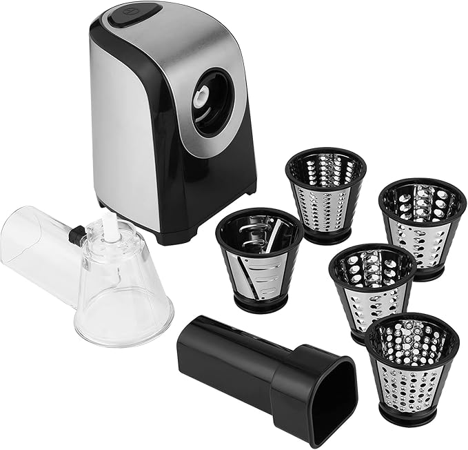 Electric Vegetable Slicer Shredder Salad Maker for Kitchen, 150W 5 Cones