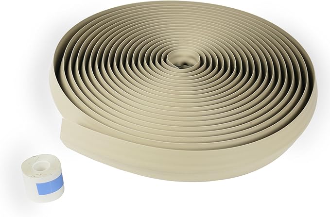 C2G Wiremold Floor Cord Management Kit, Corduct, Cord Protector, Wire Organizer and Hider, Rubber Cable Cover and Concealer, Ivory, 50 Feet, CDI-50
