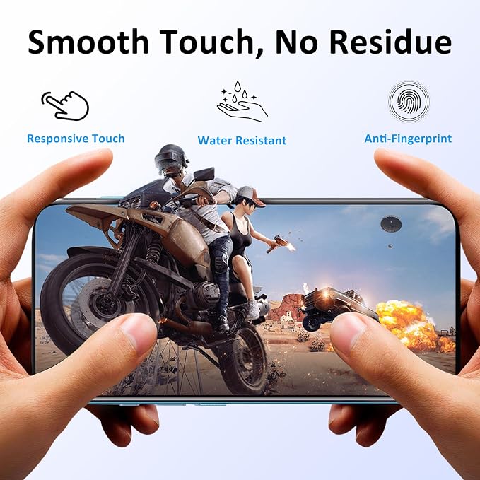2 Pack 360° Privacy Screen for iPhone 16/15/15 ProEasy Install | 4-Way Anti-SpyFull CoverageBubble-Free Install9H HardnessShatterproofScratch ResistantCase FriendlyHD Clear