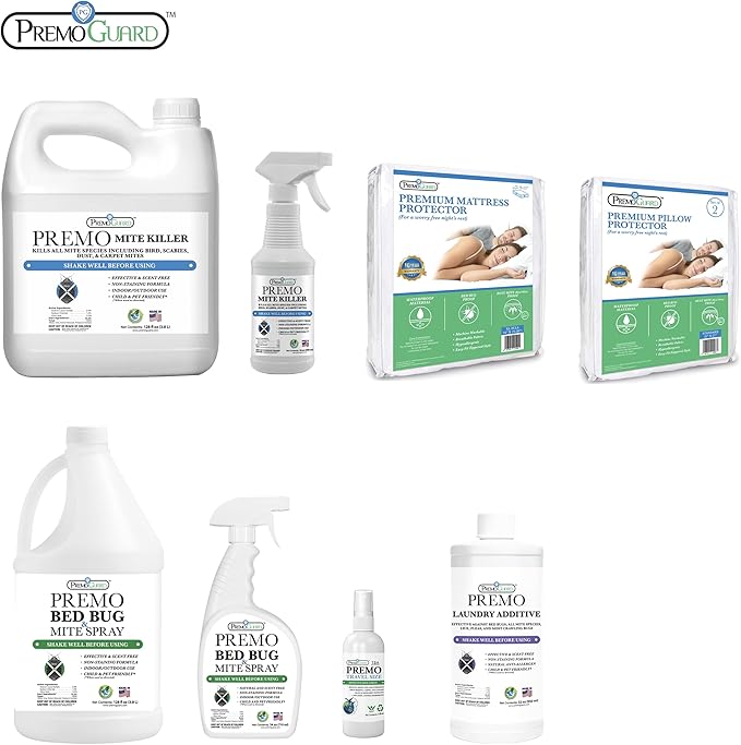 Bed Bug & Mite Laundry Detergent Additive by Premo Guard – 32 oz – Child & Pet Friendly – Stain & Odor Free – Best Natural Non-Toxin Treatment