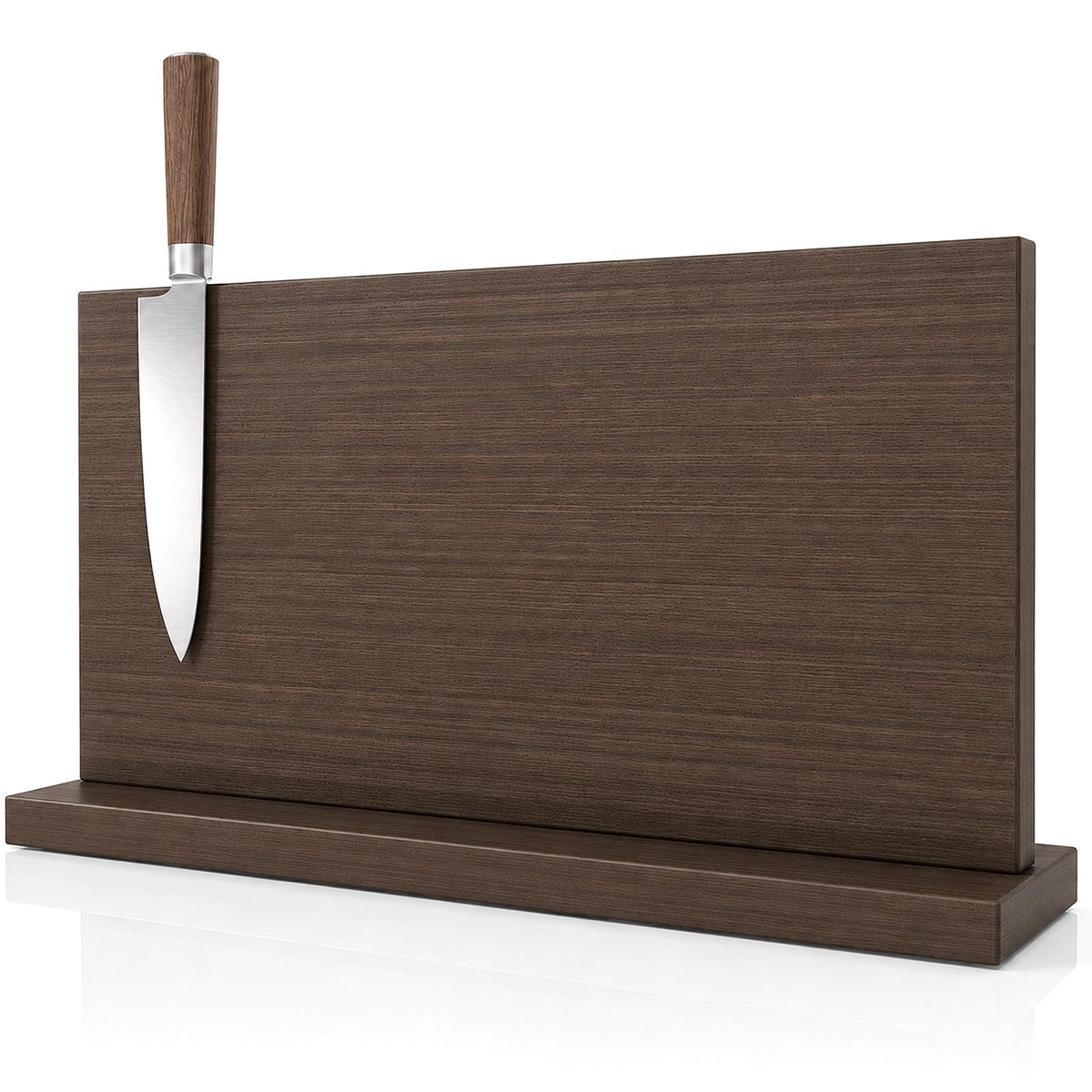 THMINS Wooden Magnetic Knife Holder, 16 x 9 Inch Countertop Knife Block