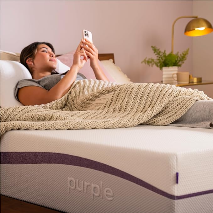 Purple Plus Split King Mattress - 11" GelFlex Grid, Premium Comfort Foam, Better Than Memory Foam, Temperature Neutral, Responsive, Breathable, Pressure Relief, Made in USA