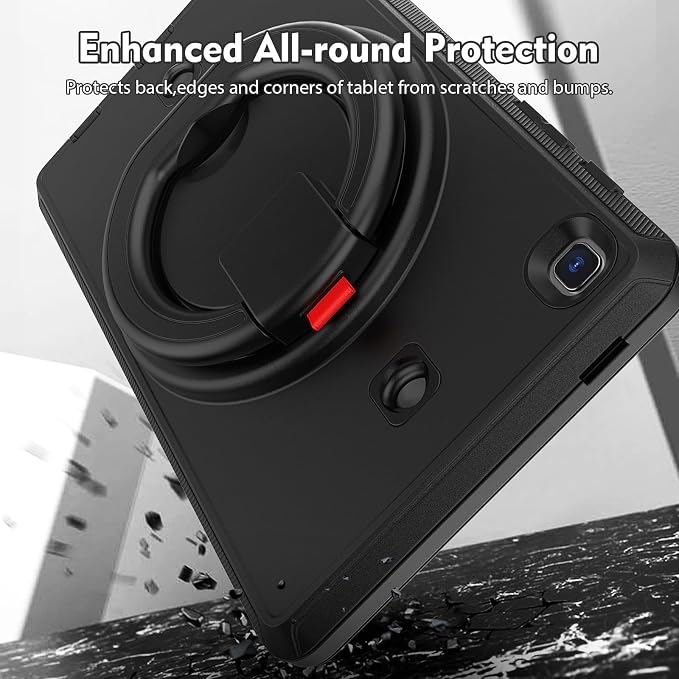 Galaxy Tab A7 Lite Case CBUS Heavy-Duty Case with Built-in Screen Protector for Samsung Galaxy Tab A7 Lite 8.7” Tablet –– Full Body (Black)