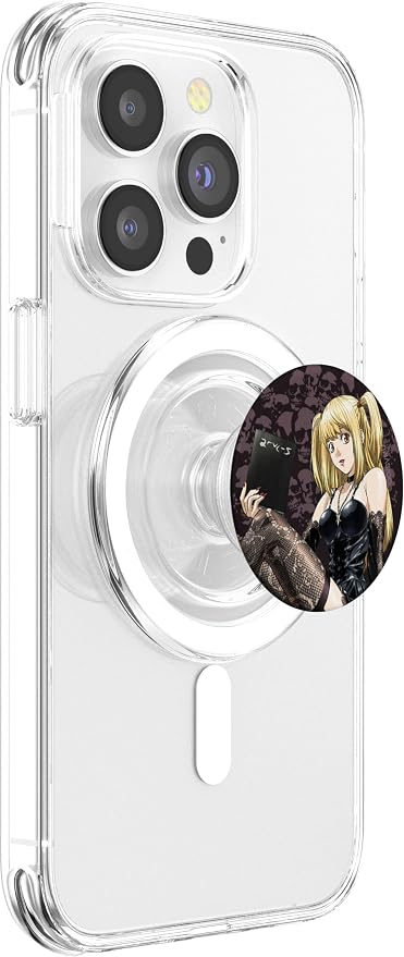 Death Note Misa Amane with Skulls and Notebook Anime PopSockets PopWallet for MagSafe