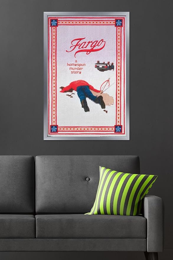Fargo (1996) - One Sheet Wall Poster, 34L" x 22.4W", Silver Framed Version