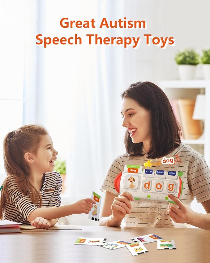 Cool Math Games & Talking Flash Cards for Toddlers 5-7 Years Old,Speech Therapy with 102 Sight Words and 56 Math Flash Cards,Sensory Toys for Kids with Autism,Ideal Gifts for Boys & Girls