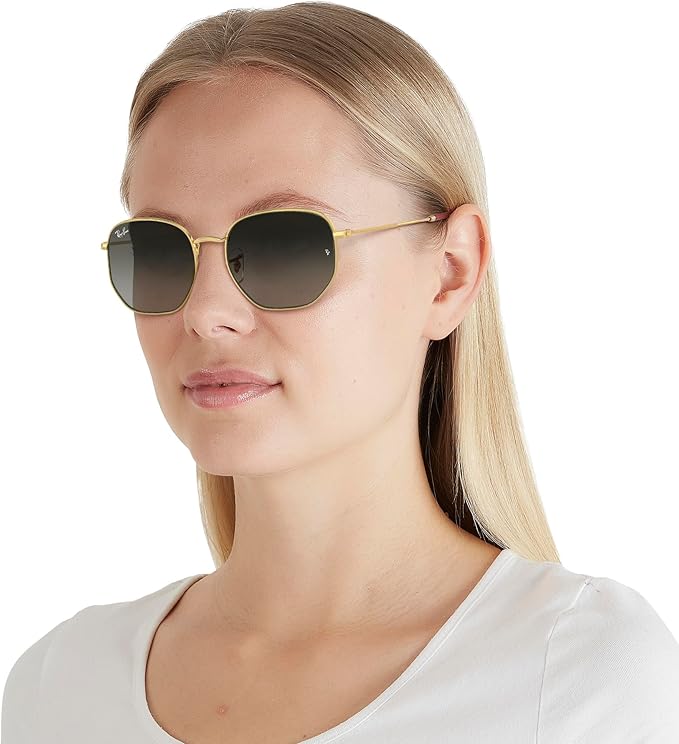 Ray-Ban unisex-adult Rb3548n Hexagonal Flat Lens Hexagonal Sunglasses