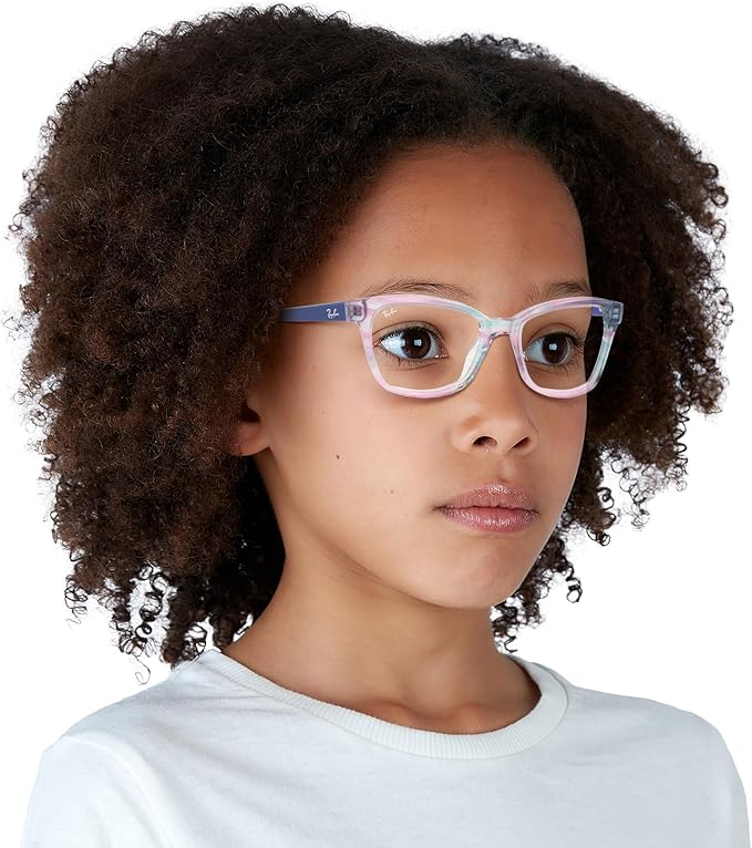 Ray-Ban girls Ry1591 Square Prescription Eyeglass Frames