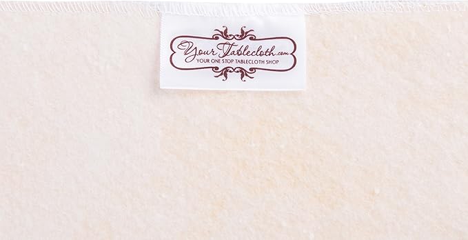 Yourtablecloth Heavy Duty Vinyl Rectangle or Square Tablecloth – 6 Gauge Heavy Duty Tablecloth – Flannel Backed – Wipeable Tablecloth with Vivid Colors & Many Sizes 52 x 120 Sand