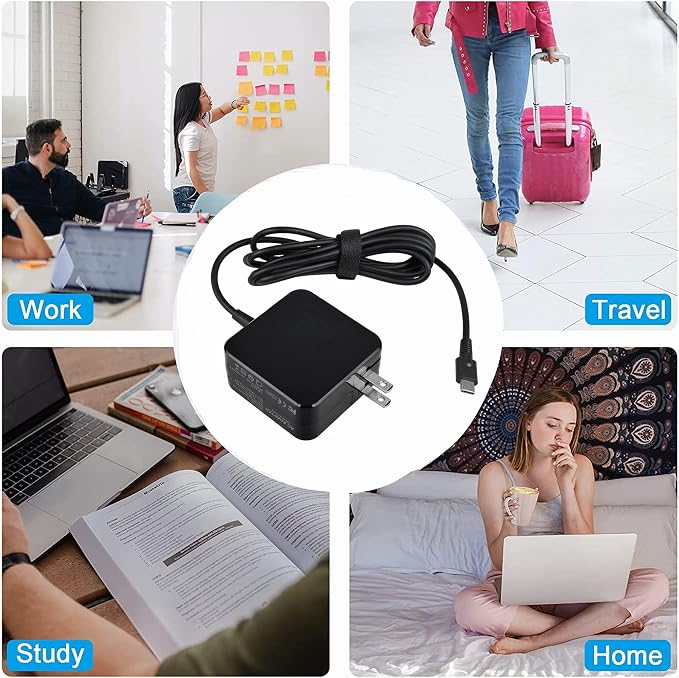 45W AC Adapter Charger USB-C Cable for Moto Z2 Play/Moto Z/Z Force/Z Play M