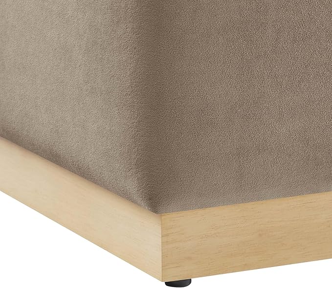 Modway 17" Square Performance Velvet Upholstered Upholstered Ottoman