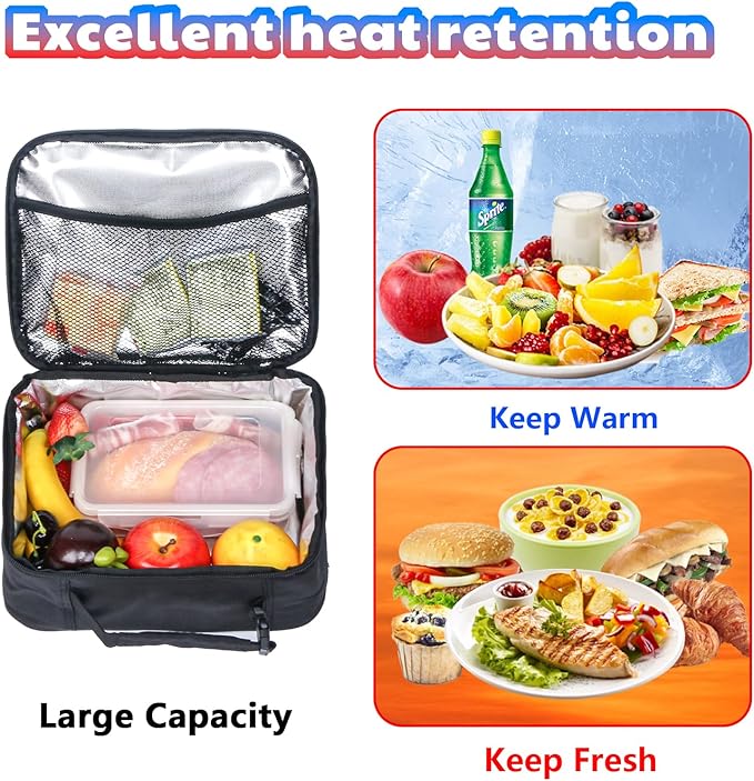 Hap Tim Insulated Lunch Bag for Boys, Reusable Lunch Box for Women & Men, Lunchbox for Girls, Portable Lunchbag(18654-YX)