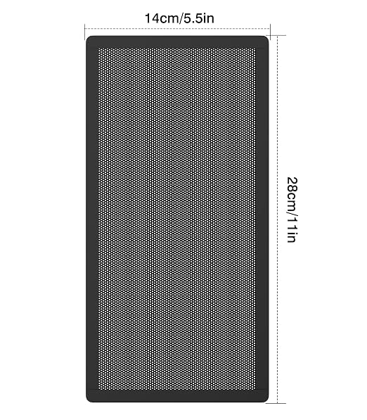 MoKo 140 x 280mm PC Case Magnetic Dust Mesh Filter, 0.5mm PVC Mesh Hole