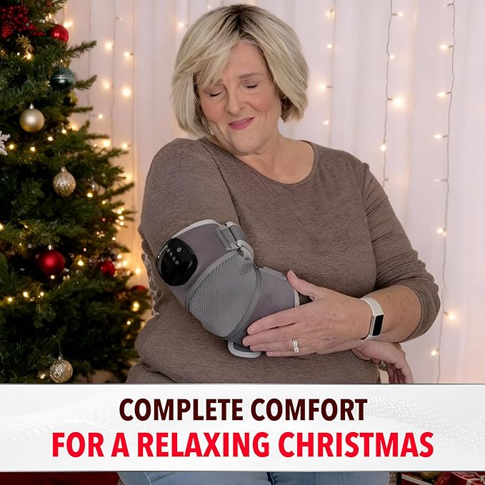 FORTHiQ RED+ Knee Brace with Heat and Red Light Therapy, Knee Massager with 5 Intensity Levels, 52 Red & Infrared Lights, Cordless, Adjustable for Knees, Elbows & Shoulders, FSA-HSA Eligible, 2 Pieces