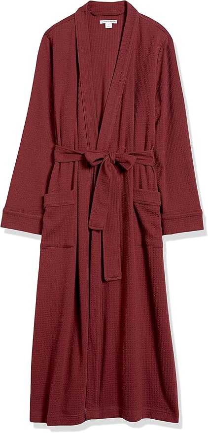 Amazon Essentials Women's Lightweight Waffle Full-Length Robe (Available in Plus Size)