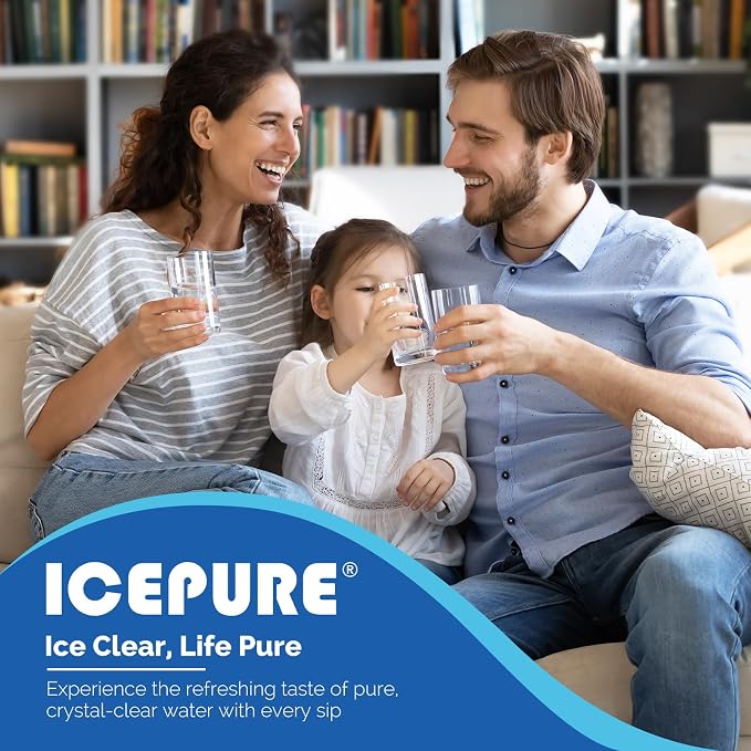 ICEPURE RWF0600A Replacement for GE MWF, 197D6321P006, HDX FMG-1, GSE25GSHECSS