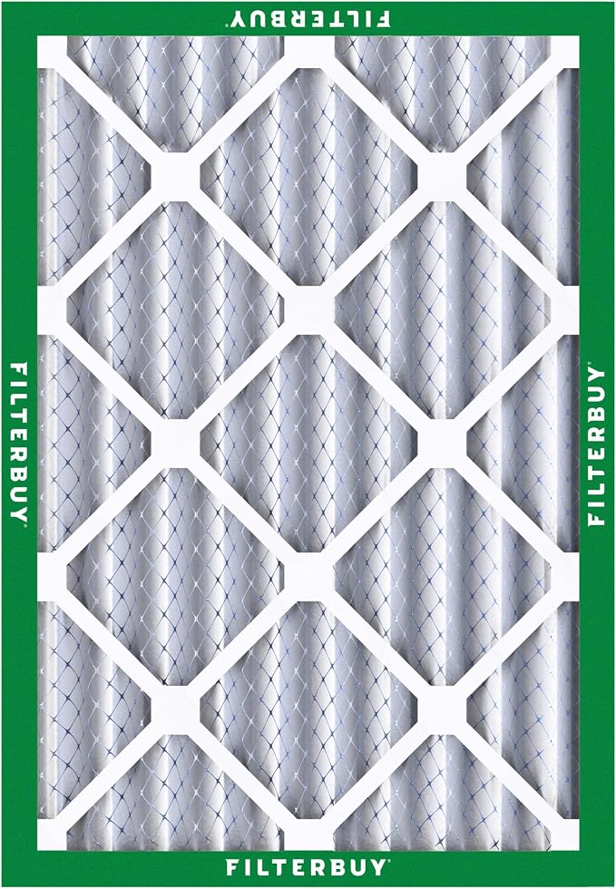 Filterbuy 14x20x4 Air Filter MERV 8 Essential Dust & Allergy Defense,