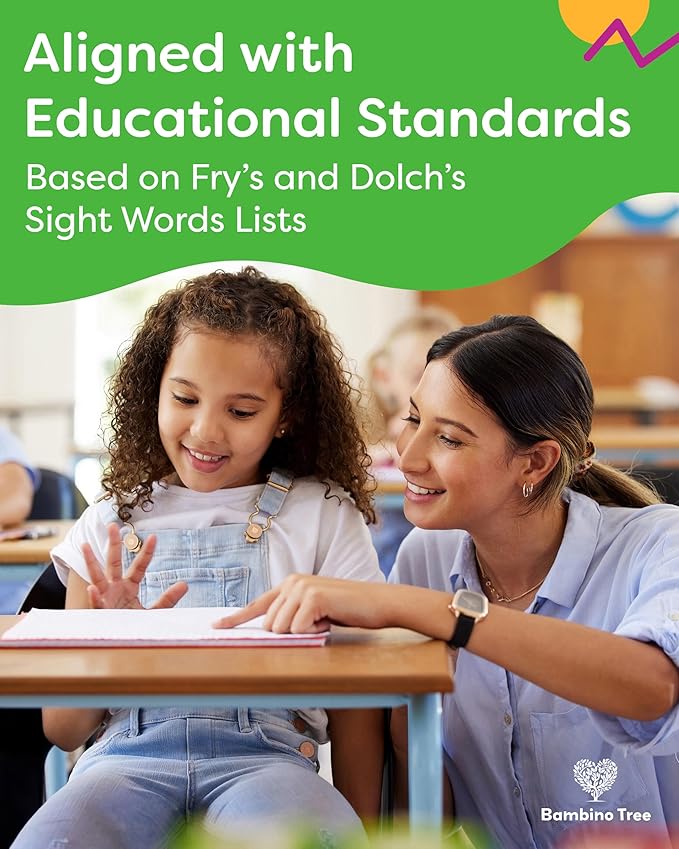 Sight Words Flash Cards 3rd Grade - 120 High Frequency Words from Dolch's and Fry's Lists for 8-9 Years